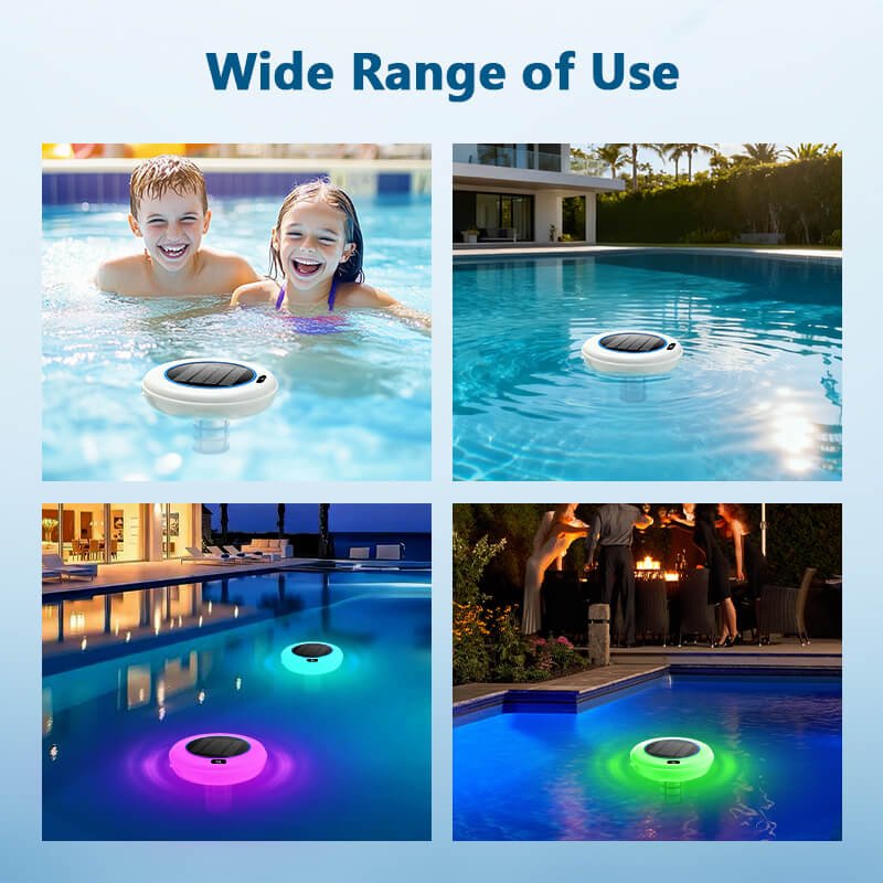 Solar Powered Pool Ionizer With LED Light